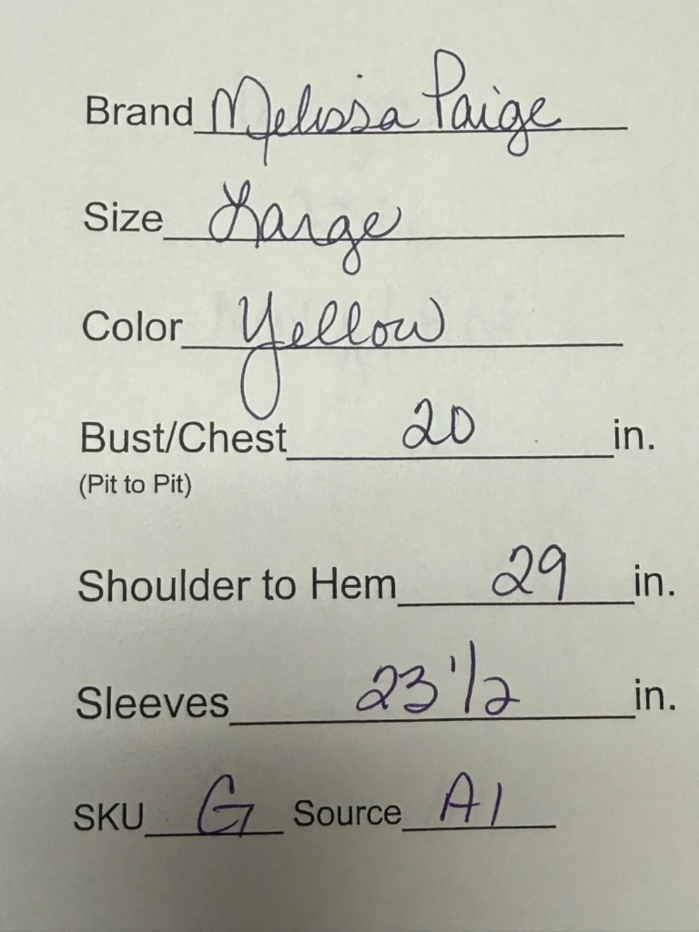 Melissa Paige Yellow Keyhole Blouse Ruffle Sleeve Stretch Top Large Size - Picture 11 of 11
